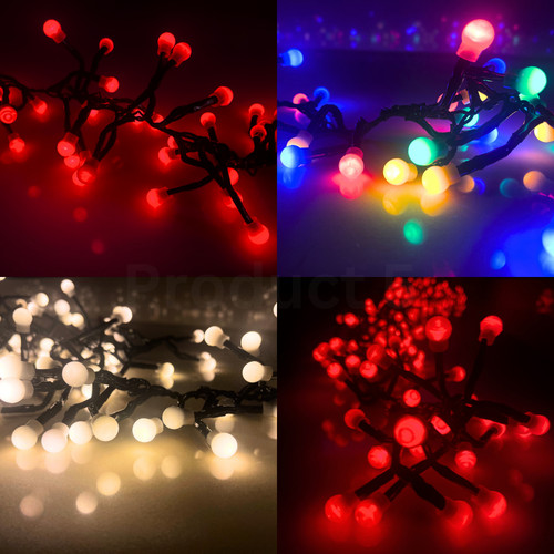 Berry lights string red warm - lights,
