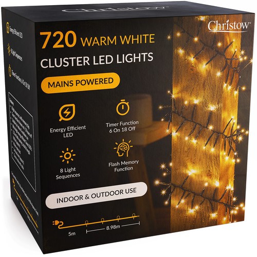 Cluster christmas tree lights - tree,