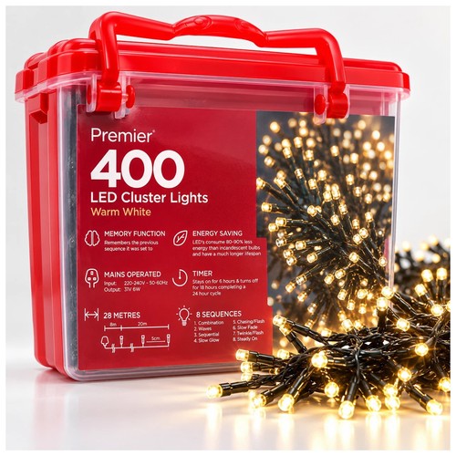 400 led christmas cluster - 400,
