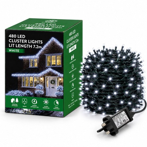 480 led christmas cluster - led,
