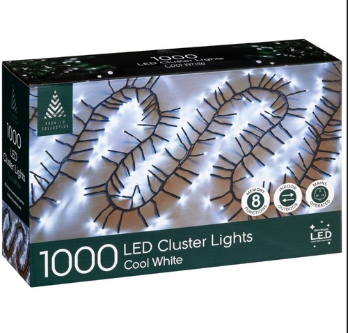 1000 led christmas cluster - 1000,