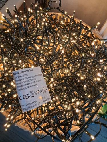 750 cluster lights warm white - 750,