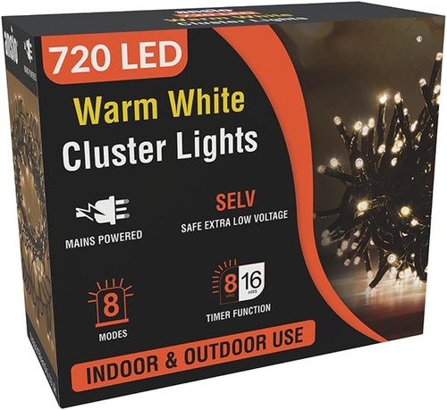 Cluster christmas tree lights - cluster,